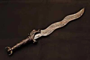Custom Handmade Damascus Steel Sword, Viking Sword With Leather Sheath - Picture 1 of 14