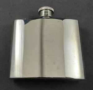 Vintage 4oz. Stainless Steel Hip Pocket Flask - Picture 1 of 4