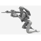 Resin Model Kit 1 35 Miniature Female Soldier Sniper Gk Unassembled Unpainted