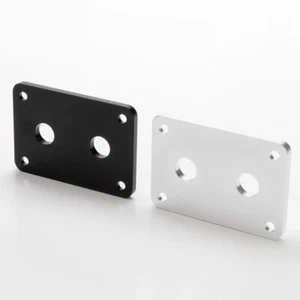 Banana Plug/Binding Post Speaker Plate Aluminum Jack Sockets Panel Terminal Box - Picture 1 of 22