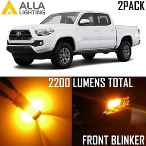 Alla Lighting Front Turn Signal Light 7440NA Yellow Blinker LED Bulbs for Honda - Imagen 1 de 7