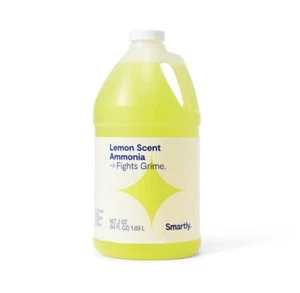 Smartly Lemon Scented Ammonia 64 Oz, Best Deal Buy 2 Orders Get 1 Order For Free - Picture 1 of 1