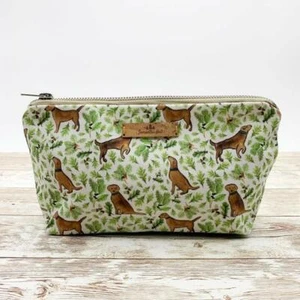 Bolsa de cosméticos Chocolate Lab Labrador Retriever hecha en algodón ecológico del Reino Unido - Imagen 1 de 1