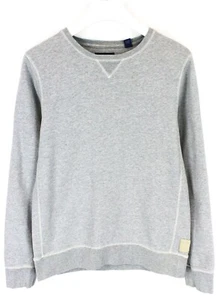 SCOTCH & SODA Sweatshirt Men's MEDIUM Pullover Crew Neck Melange Grey - Picture 1 of 6