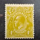 Australia Stamp Sc 73, 4p King George V, F/VF MH CV$ 29,00 (403C)