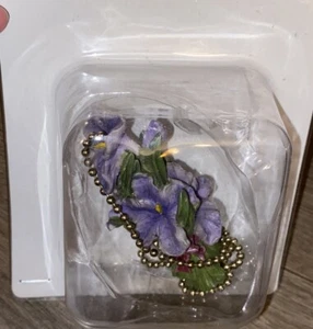 Purple Flowers Pull Cord for Ceiling Switch Pull Cord String Chain Extension - Picture 1 of 7