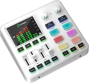 Gaming Audio Mixer, Audio Interface with Pro-Preamp, RGB, Bluetooth, 48V Phantom - Picture 1 of 7