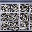 500X Assorted M3 M4 M5 Stainless Steel Hex Screws & Socket Bolts and Nuts Kit UK