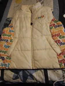 Vintage Coogi Rainbow Puffer Vest Size 3x Fits Like 2xlBig Logo Designer Quality - Picture 1 of 6