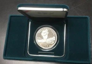 US Mint 1999 Yellowstone National Park Commemorative Silver Dollar $1 Coin - Picture 1 of 6