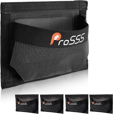 PROSSS 1PC Boat 10"x7" Self-Adhesive Storage Mesh Bag,Marine Organizer for Tools & Boat