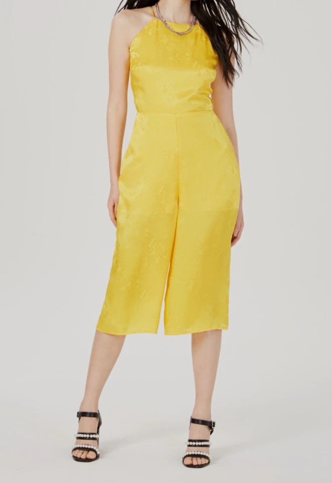 Mono gaucho estampado amarillo para mujer Material Girl talla S Foto 1 de 1