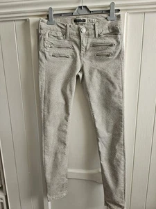 Ladies River Island Grey And Cream Snakeskin Trousers..size 10..vgc - Picture 1 of 9