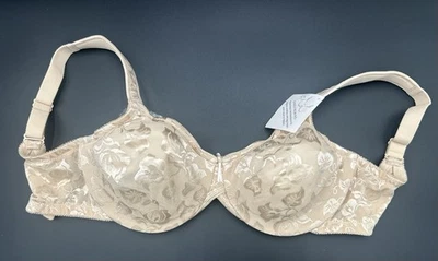 Sujetador floral con aros beige talla 32DDD Foto 1 de 4