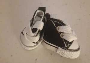 30mm CONVERSE SHOES IN BLACK FITS LABUBU - Picture 1 of 1
