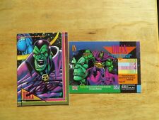 1993 SKYBOX MARVEL UNIVERSE 4 DRAX CARD SIGNED RON LIM ART, WITH POA