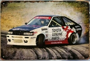 TOYOTA Garage Rustic Look Vintage Tin Signs Man Cave, Shed & Bar SIGN - Picture 1 of 2