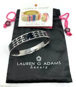 Lauren G Adams LGA Black Enamel Vintage Bracelet - Picture 1 of 5