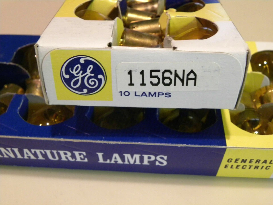 GE 10 X 1156 NA Señal de giro Bombilla Trasera Freno Parada Girar Delantero OEM ÁMBAR Foto 1 de 4