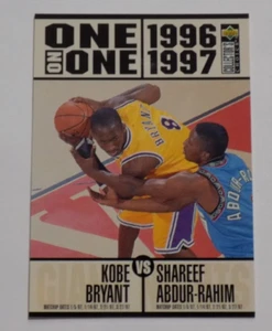 1996-97 UD One on One Shareef Abdur-Rahim vs. Kobe Bryant Card #361 Lakers RC - Picture 1 of 2