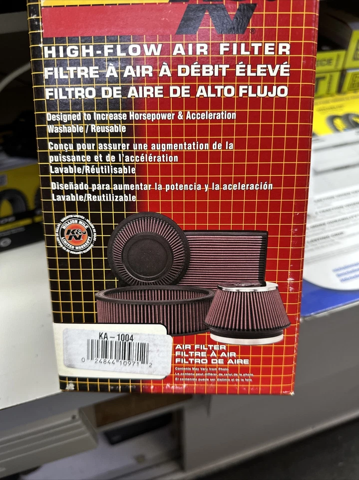 Filtro de aire de repuesto K&N Kawasaki ZX1000 Ninja ZX-10R 2006-2007 parte # KA-1004 Foto 1 de 1
