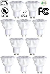 Bioluz LED GU10 LED Dimmable Light Bulbs 50w Equivalent Uses 6.5W 120v UL Listed - Picture 1 of 5