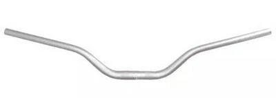 Manubrio In Alluminio Silver A Sezione Variabile 22 - 28 mm Con Piega Media - Immagine 1 di 4