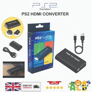 PS2 to HDMI Converter Game to HDMI Video Audio Adapter for Playstation 2 - Picture 1 of 2
