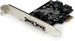 StarTech.com 2 Port PCI Express SATA 6 Gbps eSATA Controller Card - Dual Port - - Picture 1 of 5