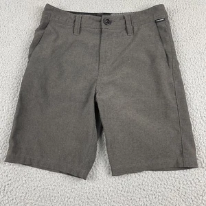 Vans Shorts Boys 26 Gray Surf & Turf Stretch Skater Skate Logo Casual Outdoor - Picture 1 of 8