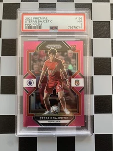 2022-23 Panini Prizm Premier League RC Stefan Bajcetic Pink /199 Liverpool PSA 9 - Bild 1 von 2
