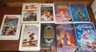 Walt Disney Lot of 9 Betamax Movies Cinderella Alice in Wonderland Clamshells