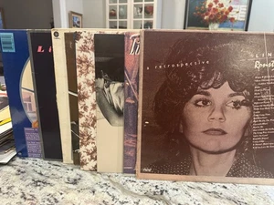 LINDA RONSTADT 8X VINYL LP LOT HEART LIKE A WHEEL RETROSPECTIVE, LUSH 8-4-1 - Picture 1 of 11