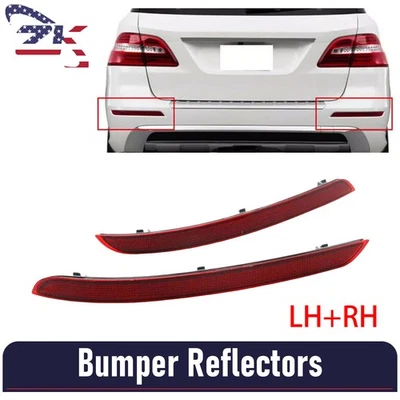 2X Reflector de parachoques trasero para Mercedes Benz ML350 GLE350 GLE400 ML63 AMG 12-15 Foto 1 de 4