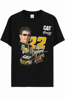 Camiseta Ward Burton CAT Racing NASCAR XL #22 Dodge De Colección Años 90 2000 Camiseta Gráfica Foto 1 de 4