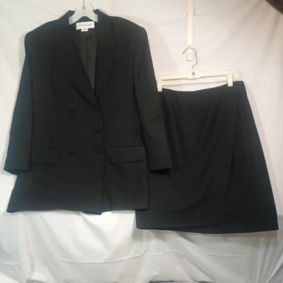 Jones Нью-Йорк юбка костюм женщин 10 Blazer 12 юбка авангард шерсти сделано США - Изображение 1 из 4