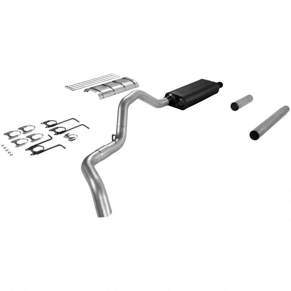 Flowmaster Exhaust System Kit - Fits 1987 to 1993 Ford F-250 and F-350 trucks on Foto 1 de 4