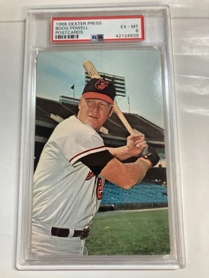Psa 6 1968 Dexter Press Boog Powell postales Baltimore Orioles Foto 1 de 2