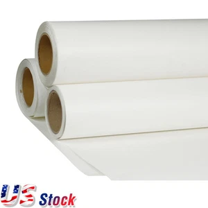 US 24in x 98ft Roll White Printable Heat Transfer Vinyl Film for T-shirt Fabric - Picture 1 of 6