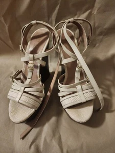 Burberry Prorsum Espadrille Strappy Sandal Pump Wedge Shoes Size 40 - Picture 1 of 9