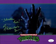 FRANCOIS CHAU Signed SHREDDER TEENAGE MUTANT NINJA TURTLES 8x10 Photo JSA COA