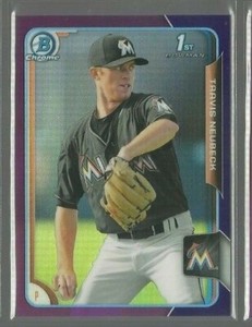  2015 Bowman Chrome Draft Purple Refractors #78 Travis Neubeck 141/250 (re 57925
