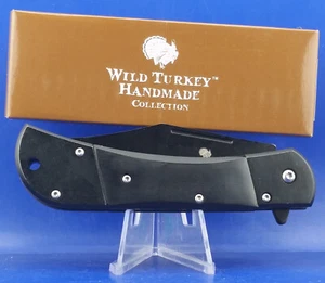 WILD TURKEY HANDMADE SPRING ASSISTED KNIFE WTH-1263BK - Picture 1 of 5