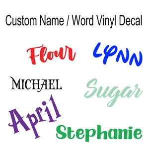 Custom Name / Word vinyl decal - Custom Label Decal - Personalized Vinyl Name  - Picture 1 of 3