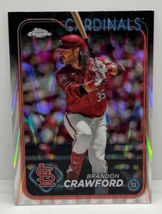 2024 Topps Chrome Update Series Brandon Crawford RAYWAVE #USC171 Cardinals MLB - Picture 1 of 2