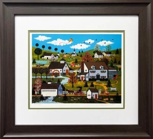 "Arte litográfico enmarcado firmado a mano ""Doc's Day Off"" de Jane Wooster Scott - Imagen 1 de 5