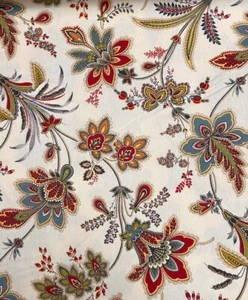100% Canvas Cotton, Adeleta Summer, Floral, 45-in Wide, Furniture Upholstery - Picture 1 of 1