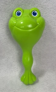 Shelcore Childs Baby Rattle Hard Plastic Green Frog 1986 7 1/2 inches - Picture 1 of 4