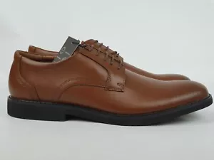 Geoffrey Beene Wall St Leather "Brown" Dress RRP$179 (US13) men designer formal - Bild 1 von 9