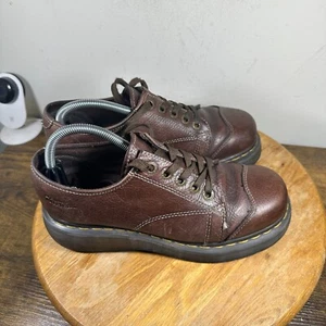 Zapatos Oxford Dr Martens Plataforma Marrón Para Mujer Talla 9 8651 - Imagen 1 de 8
